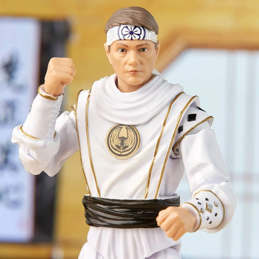 Power Rangers x Cobra Kai Ligtning Collection Morphed Daniel LaRusso White Crane Ranger akciófigura 15 cm termékfotó