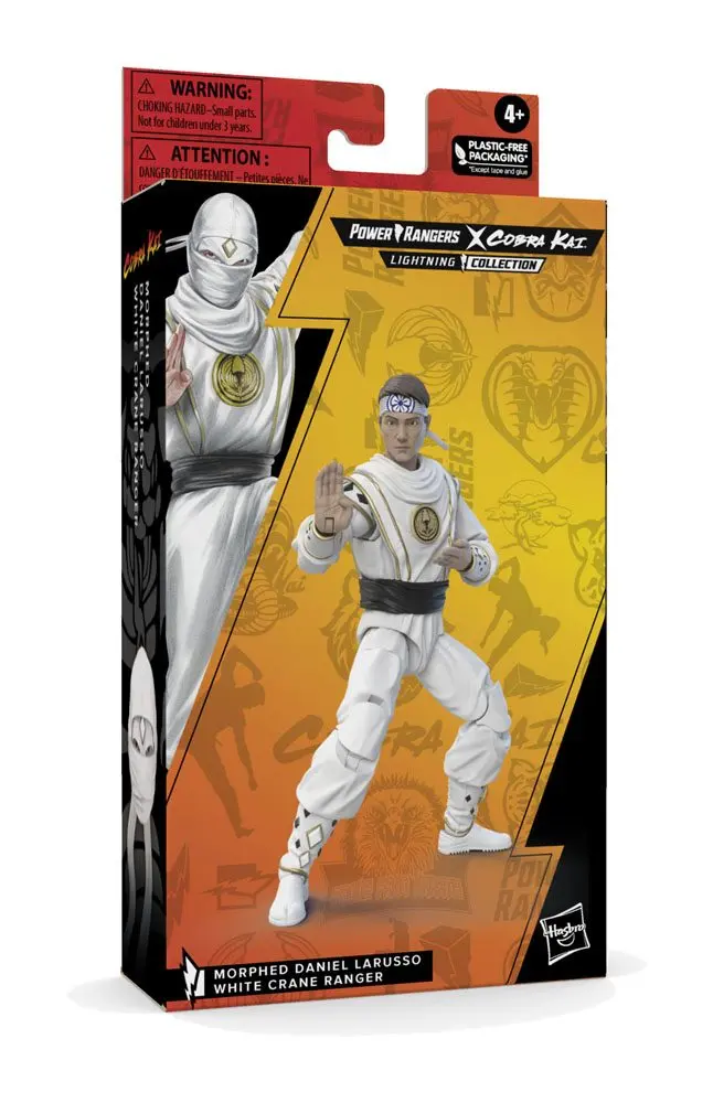 Power Rangers x Cobra Kai Ligtning Collection Morphed Daniel LaRusso White Crane Ranger akciófigura 15 cm termékfotó