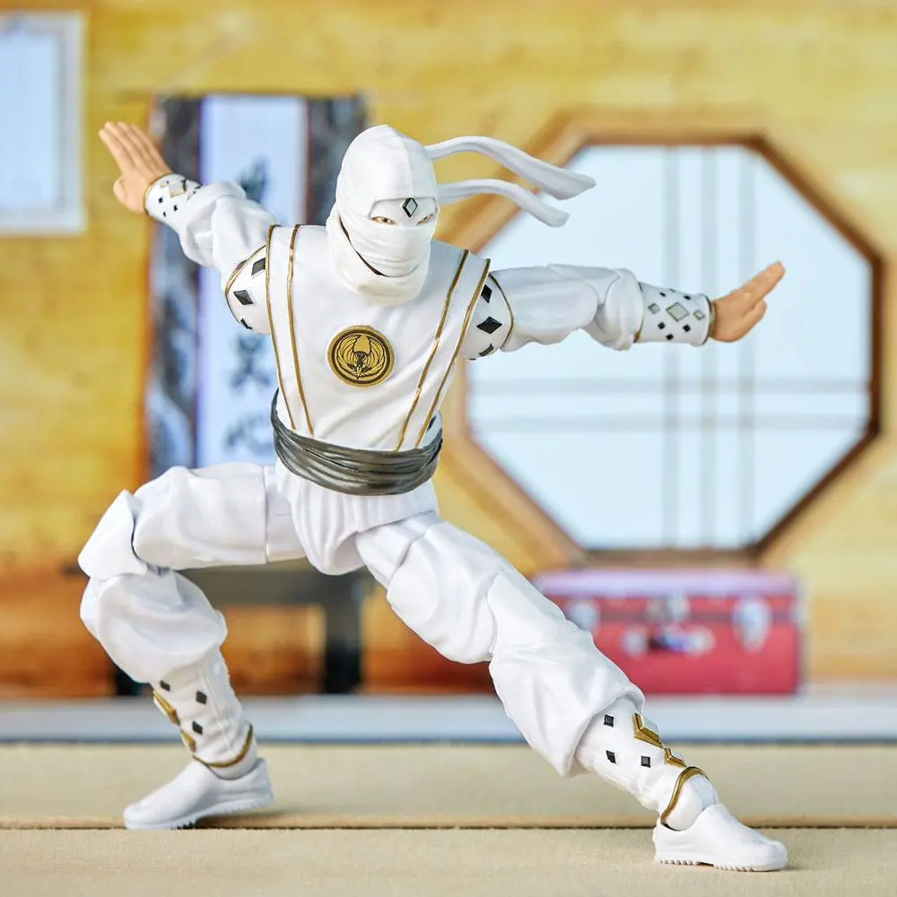 Power Rangers x Cobra Kai Ligtning Collection Morphed Daniel LaRusso White Crane Ranger akciófigura 15 cm termékfotó