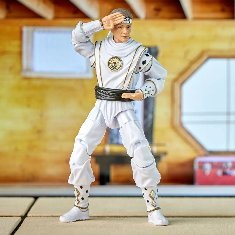 Power Rangers x Cobra Kai Ligtning Collection Morphed Daniel LaRusso White Crane Ranger akciófigura 15 cm termékfotó