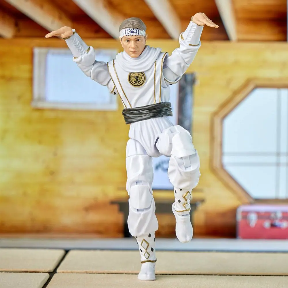 Power Rangers x Cobra Kai Ligtning Collection Morphed Daniel LaRusso White Crane Ranger akciófigura 15 cm termékfotó