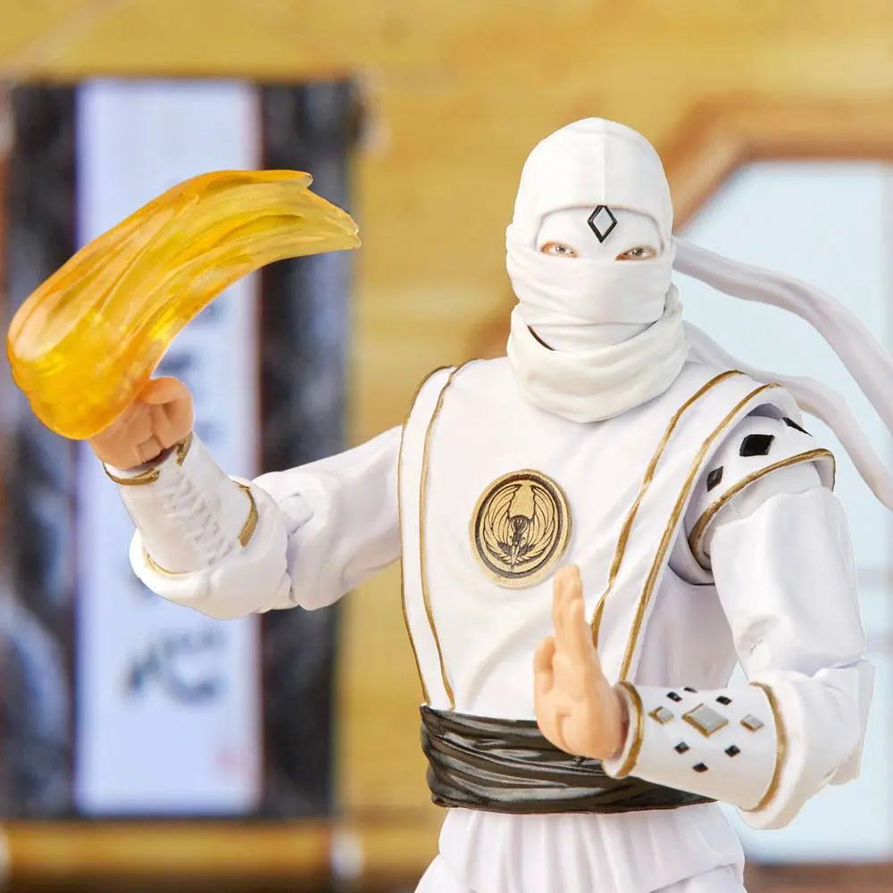 Power Rangers x Cobra Kai Ligtning Collection Morphed Daniel LaRusso White Crane Ranger akciófigura 15 cm termékfotó
