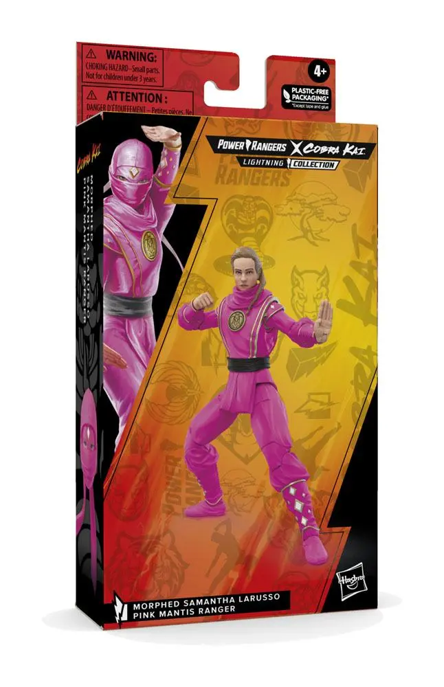 Power Rangers x Cobra Kai Ligtning Collection Morphed Samantha LaRusso Pink Mantis Ranger akciófigura 15 cm termékfotó