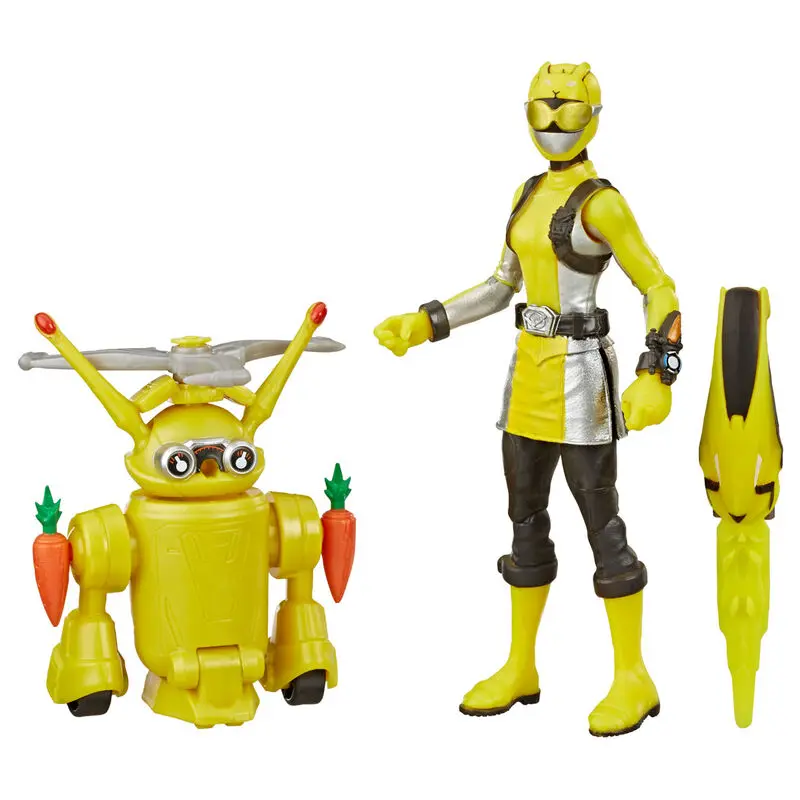 Power Rangers Yellow Ranger és Morphin Jax Beastbot 2db-os figura csomag 15cm termékfotó