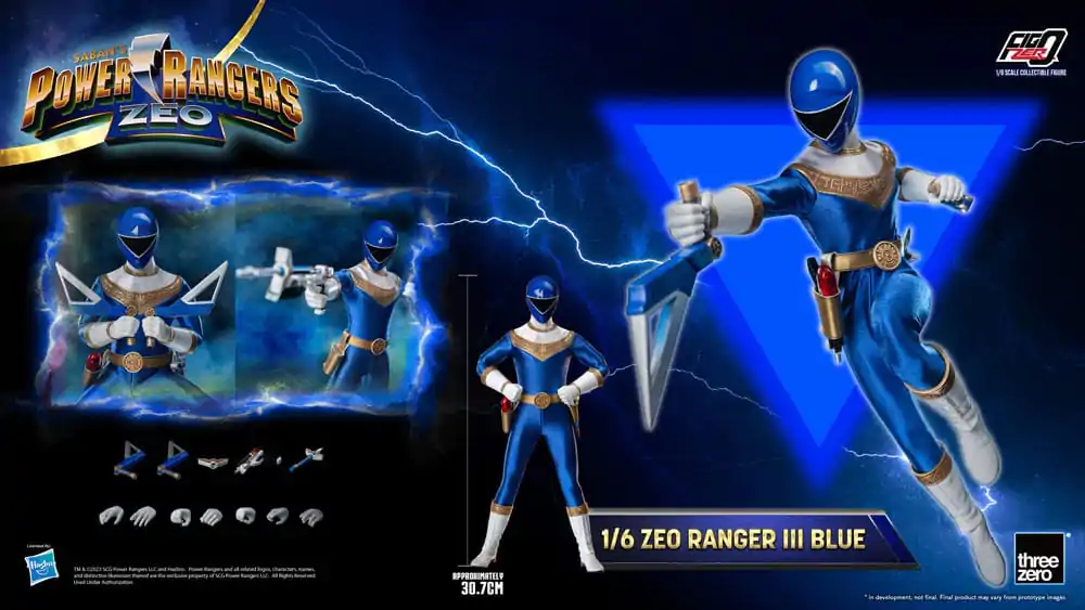 Power Rangers Zeo FigZero 1/6 Ranger III Blue akciófigura 30 cm termékfotó