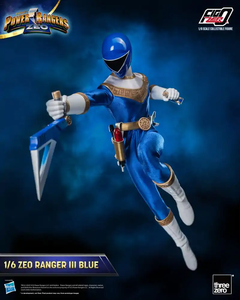 Power Rangers Zeo FigZero 1/6 Ranger III Blue akciófigura 30 cm termékfotó