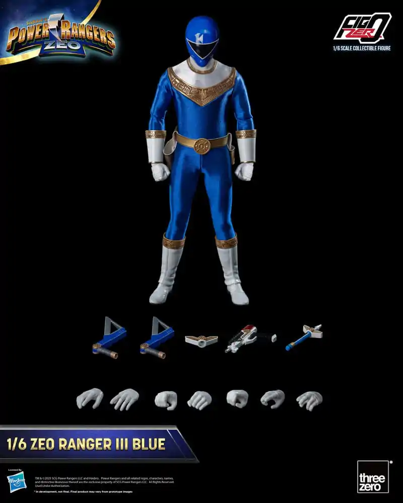 Power Rangers Zeo FigZero 1/6 Ranger III Blue akciófigura 30 cm termékfotó