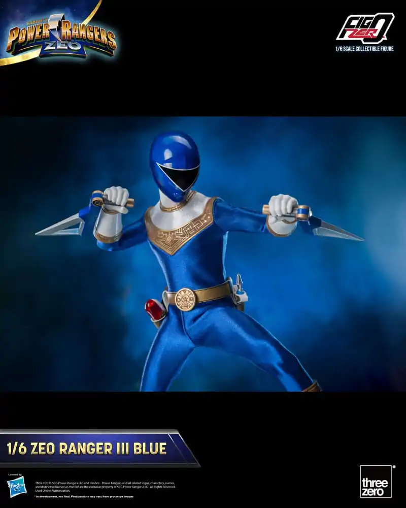 Power Rangers Zeo FigZero 1/6 Ranger III Blue akciófigura 30 cm termékfotó