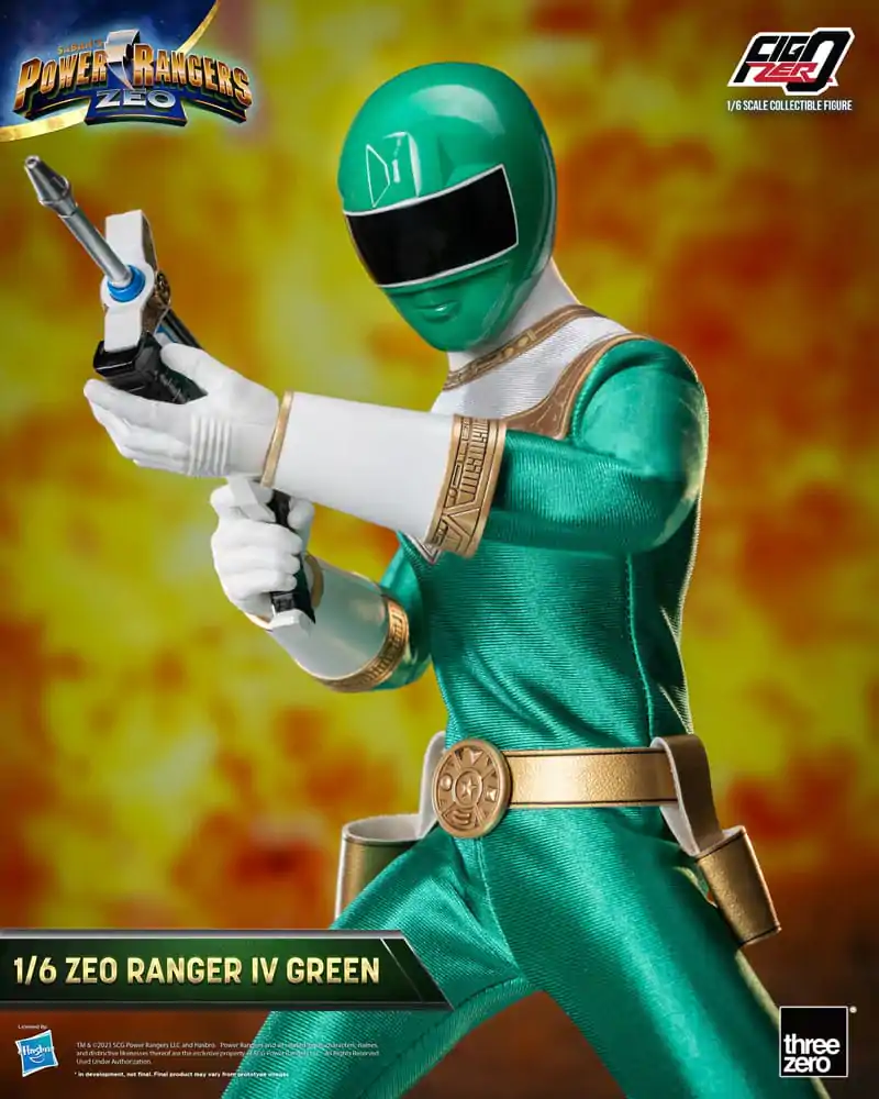 Power Rangers Zeo FigZero 1/6 Ranger IV Green akciófigura 30 cm termékfotó