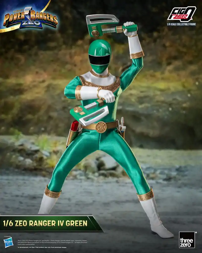 Power Rangers Zeo FigZero 1/6 Ranger IV Green akciófigura 30 cm termékfotó