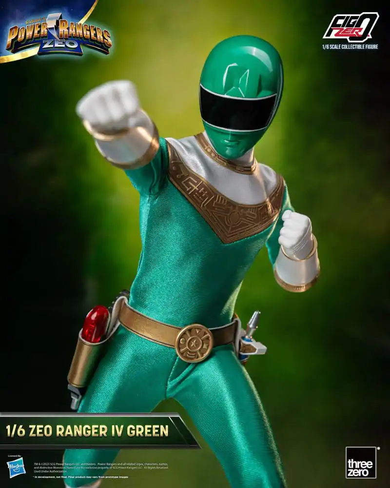 Power Rangers Zeo FigZero 1/6 Ranger IV Green akciófigura 30 cm termékfotó