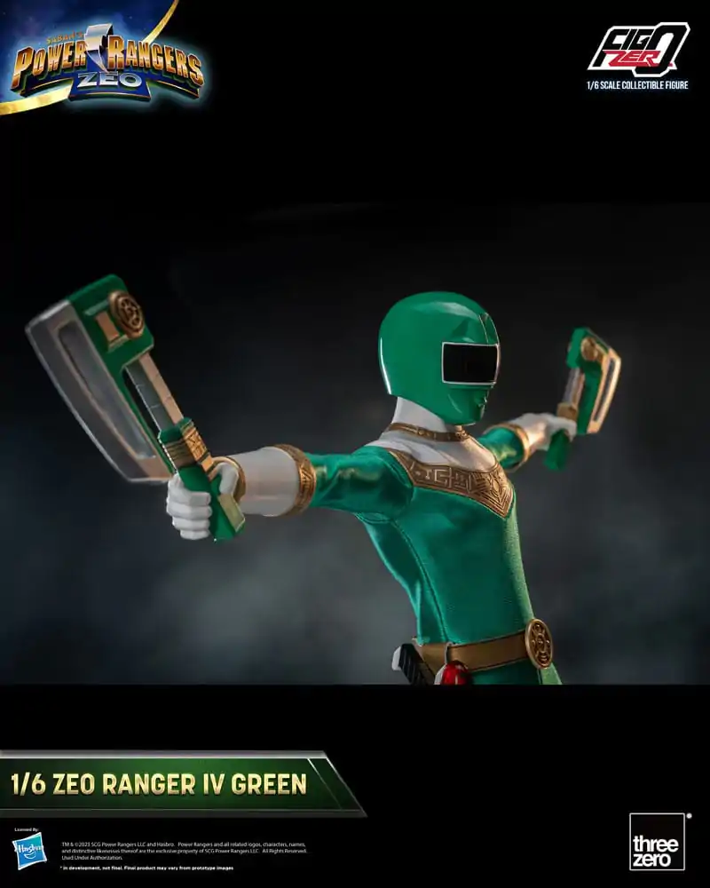 Power Rangers Zeo FigZero 1/6 Ranger IV Green akciófigura 30 cm termékfotó