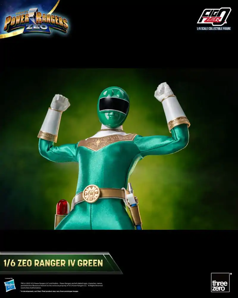 Power Rangers Zeo FigZero 1/6 Ranger IV Green akciófigura 30 cm termékfotó