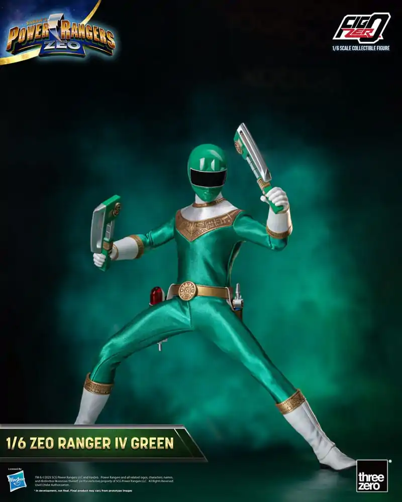 Power Rangers Zeo FigZero 1/6 Ranger IV Green akciófigura 30 cm termékfotó