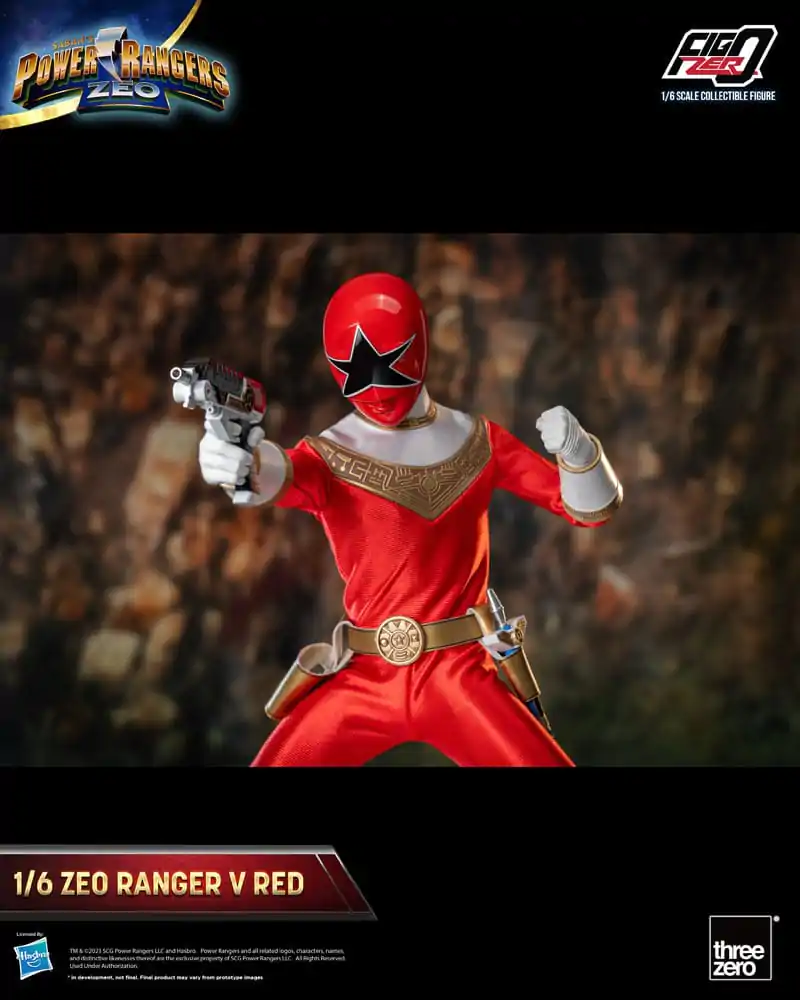 Power Rangers Zeo FigZero 1/6 Ranger V Red akciófigura 30 cm termékfotó