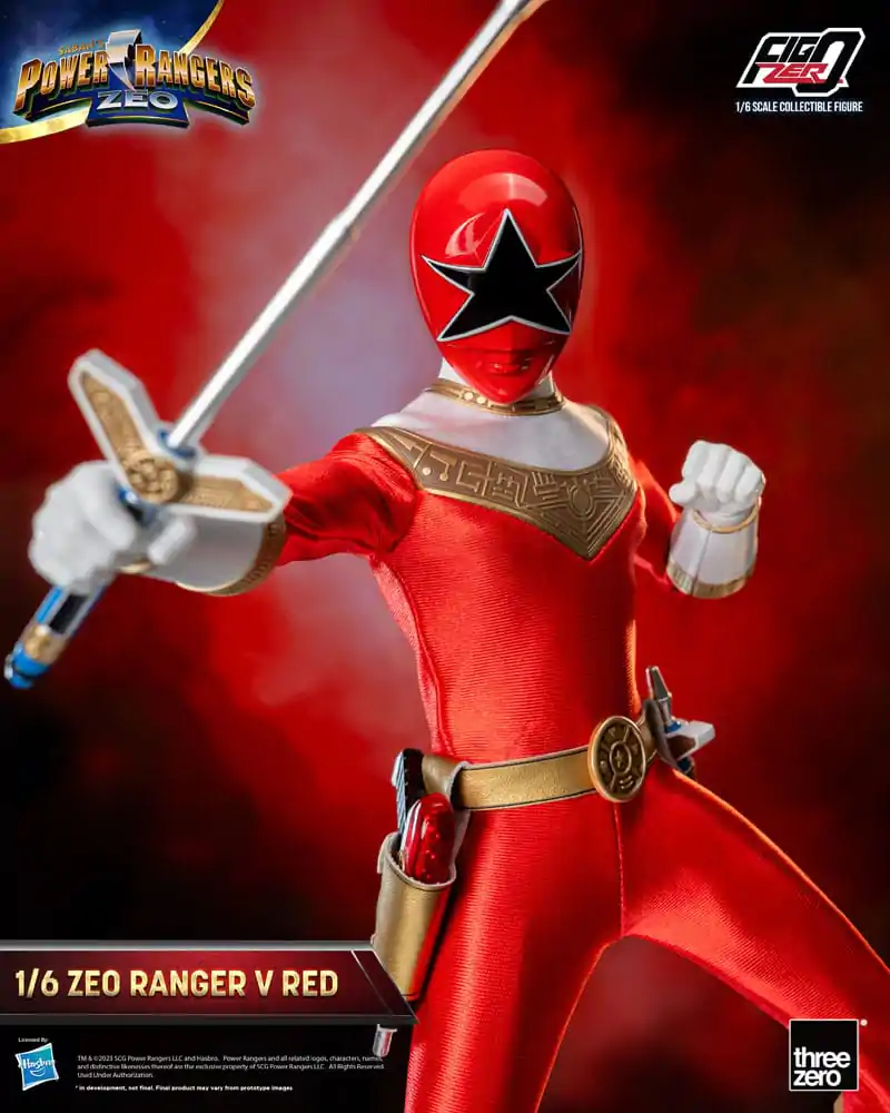 Power Rangers Zeo FigZero 1/6 Ranger V Red akciófigura 30 cm termékfotó