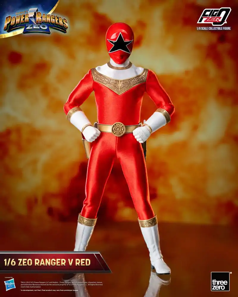 Power Rangers Zeo FigZero 1/6 Ranger V Red akciófigura 30 cm termékfotó