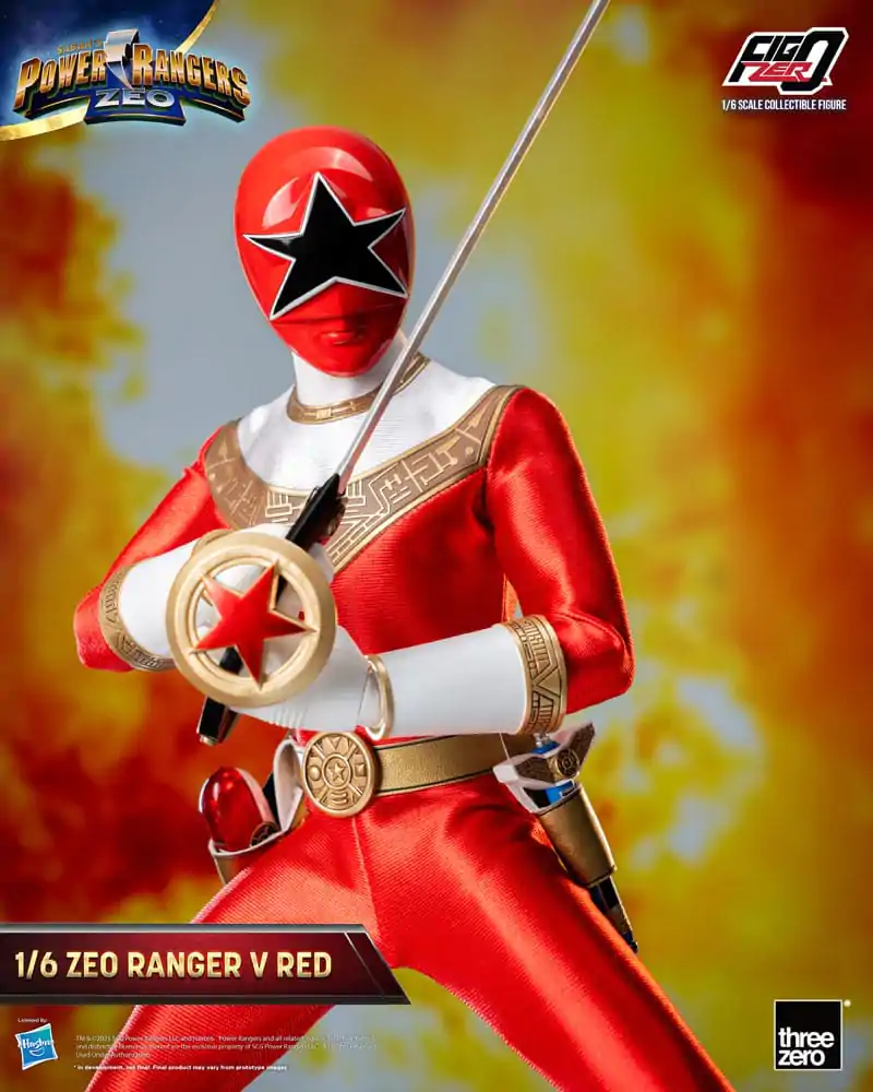 Power Rangers Zeo FigZero 1/6 Ranger V Red akciófigura 30 cm termékfotó