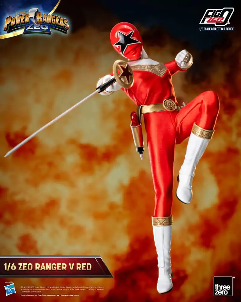 Power Rangers Zeo FigZero 1/6 Ranger V Red akciófigura 30 cm termékfotó