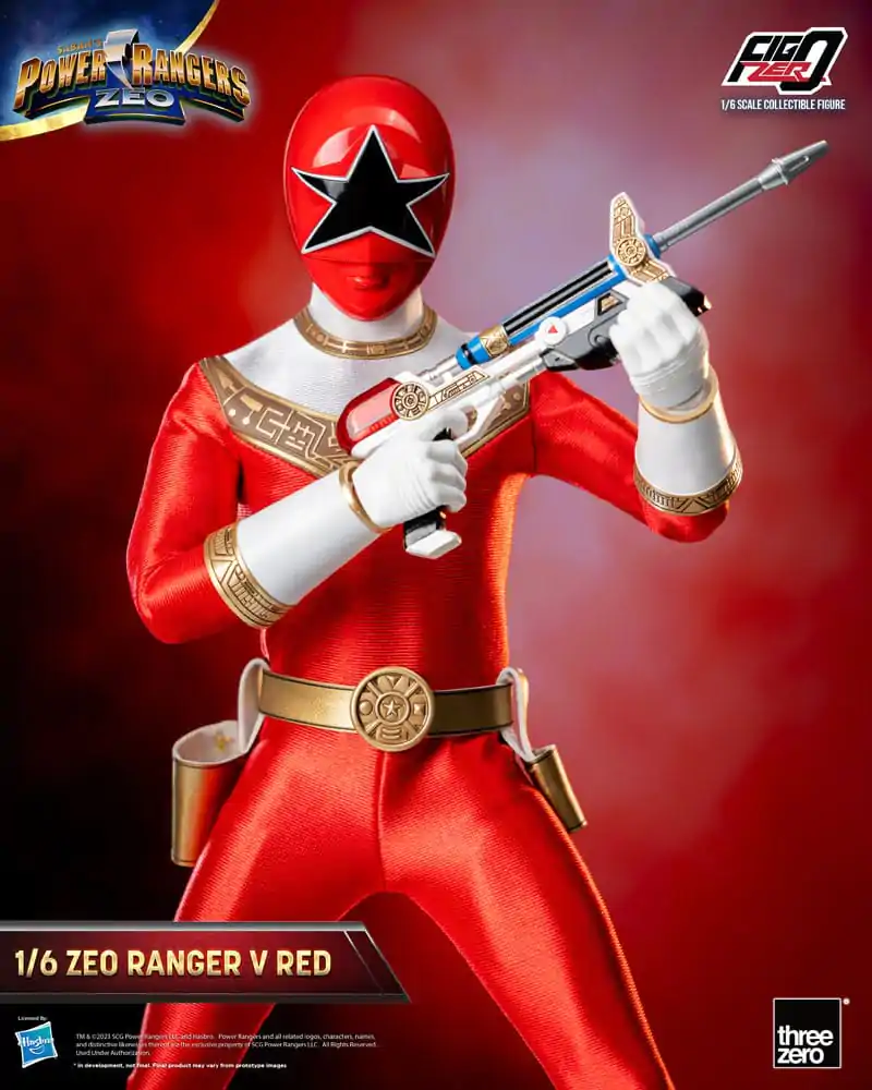 Power Rangers Zeo FigZero 1/6 Ranger V Red akciófigura 30 cm termékfotó