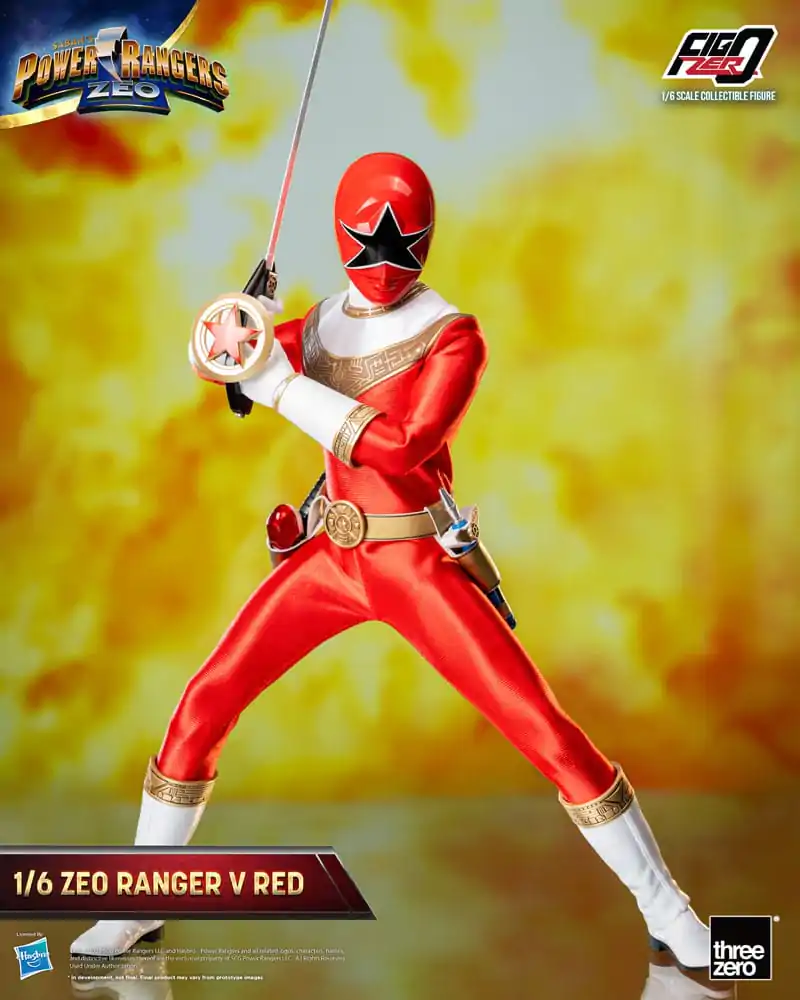 Power Rangers Zeo FigZero 1/6 Ranger V Red akciófigura 30 cm termékfotó