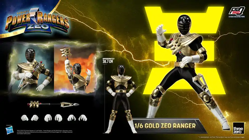 Power Rangers Zeo FigZero Action Figure 1/6 Gold Zeo Power Ranger 30 cm termékfotó