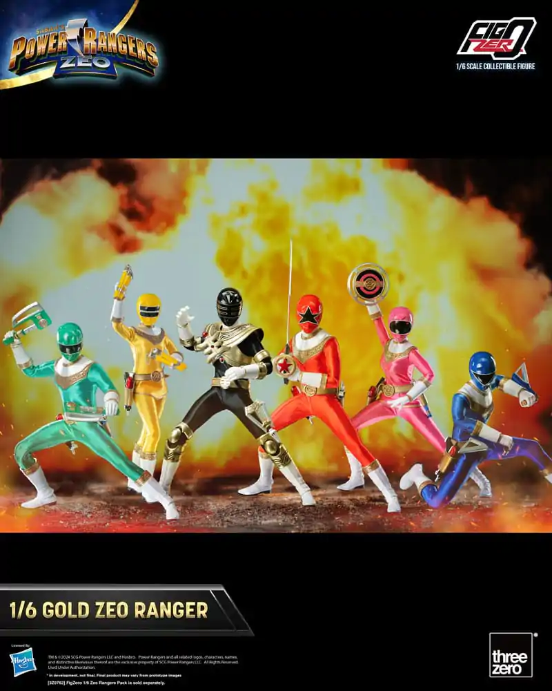 Power Rangers Zeo FigZero Action Figure 1/6 Gold Zeo Power Ranger 30 cm termékfotó