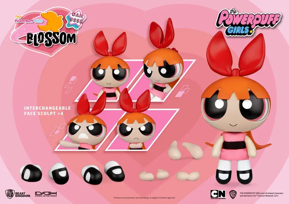 Powerpuff Girls Dynamic 8ction Heroes 1/9 Blossom akciófigura 14 cm termékfotó
