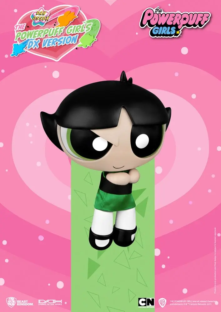 Powerpuff Girls Dynamic 8ction Heroes 1/9 Blossom, Bubbles &amp; Buttercup Deluxe akciófigura csomag 14 cm termékfotó