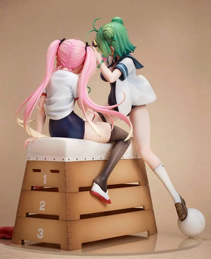 Poyoyon Rock Artwork Collection 1/5.5 Midori & Pink Sukumizu PVC szobor figura 28 cm termékfotó