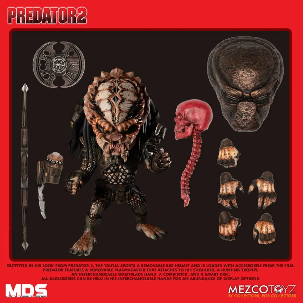 Predator 2 Mezco Designer Series Deluxe City Hunter akciófigura 15 cm termékfotó
