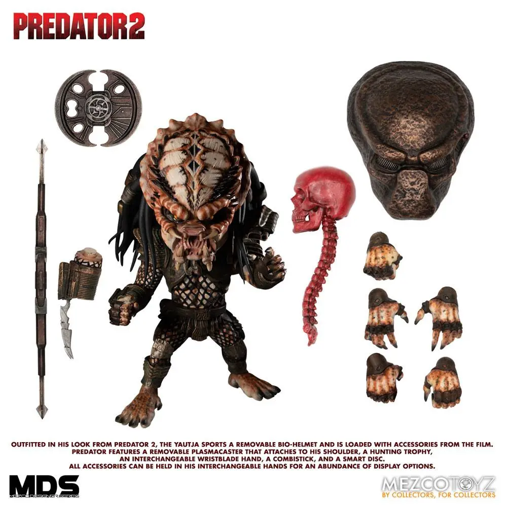 Predator 2 Mezco Designer Series Deluxe City Hunter akciófigura 15 cm termékfotó