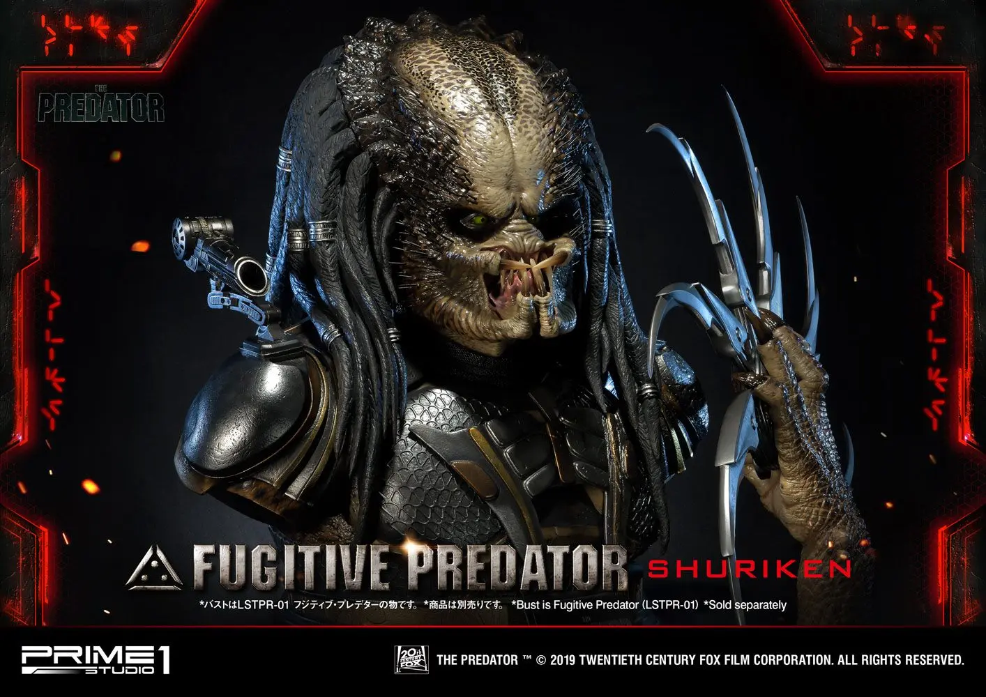 Predator 2018 Büste 1/1 Fugitive Predator Shuriken 65 cm termékfotó