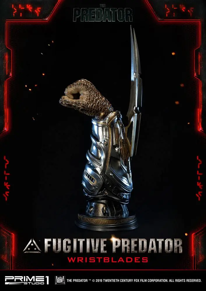 Predator 2018 1/1 Fugitive Predator WristPenges mellszobor figura 74 cm termékfotó