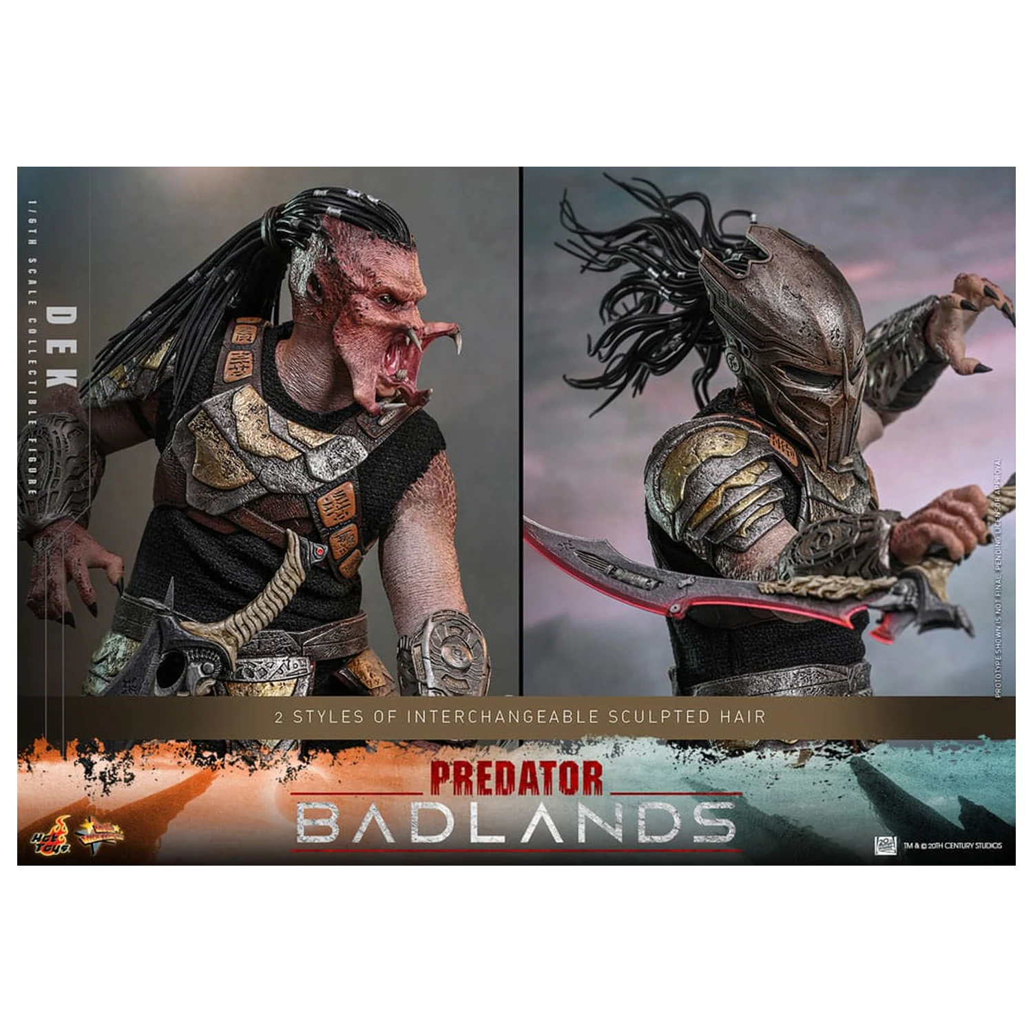 Predator: Badlands Movie Masterpiece 1/6 Dek akciófigura 30 cm termékfotó