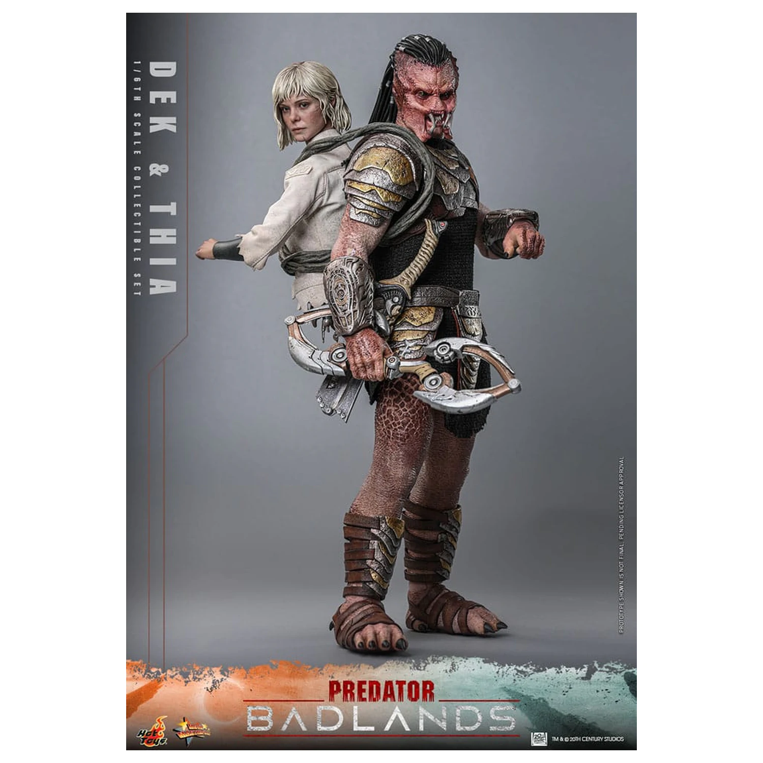 Predator: Badlands Movie Masterpiece 1/6 Dek & Thia akciófigura 30 cm termékfotó