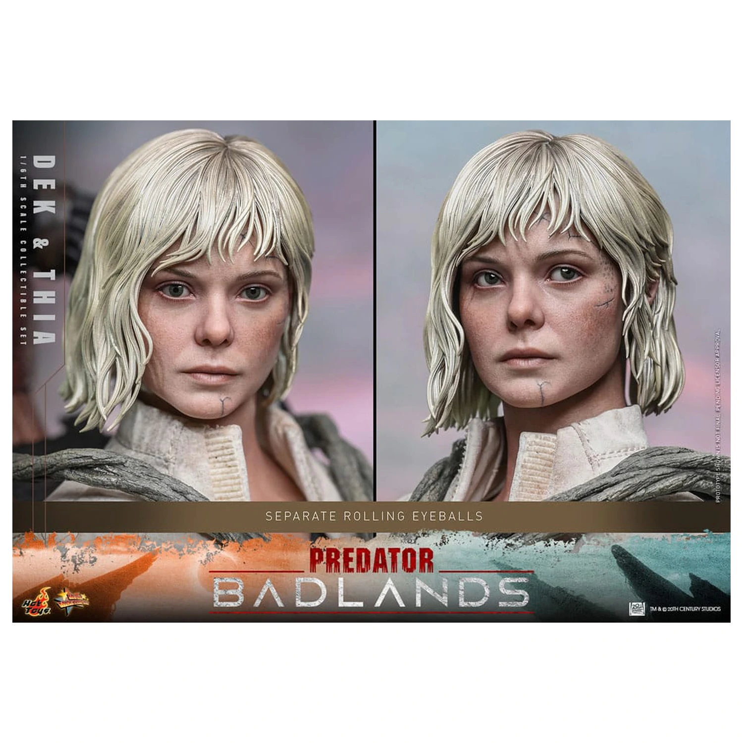 Predator: Badlands Movie Masterpiece 1/6 Dek & Thia akciófigura 30 cm termékfotó