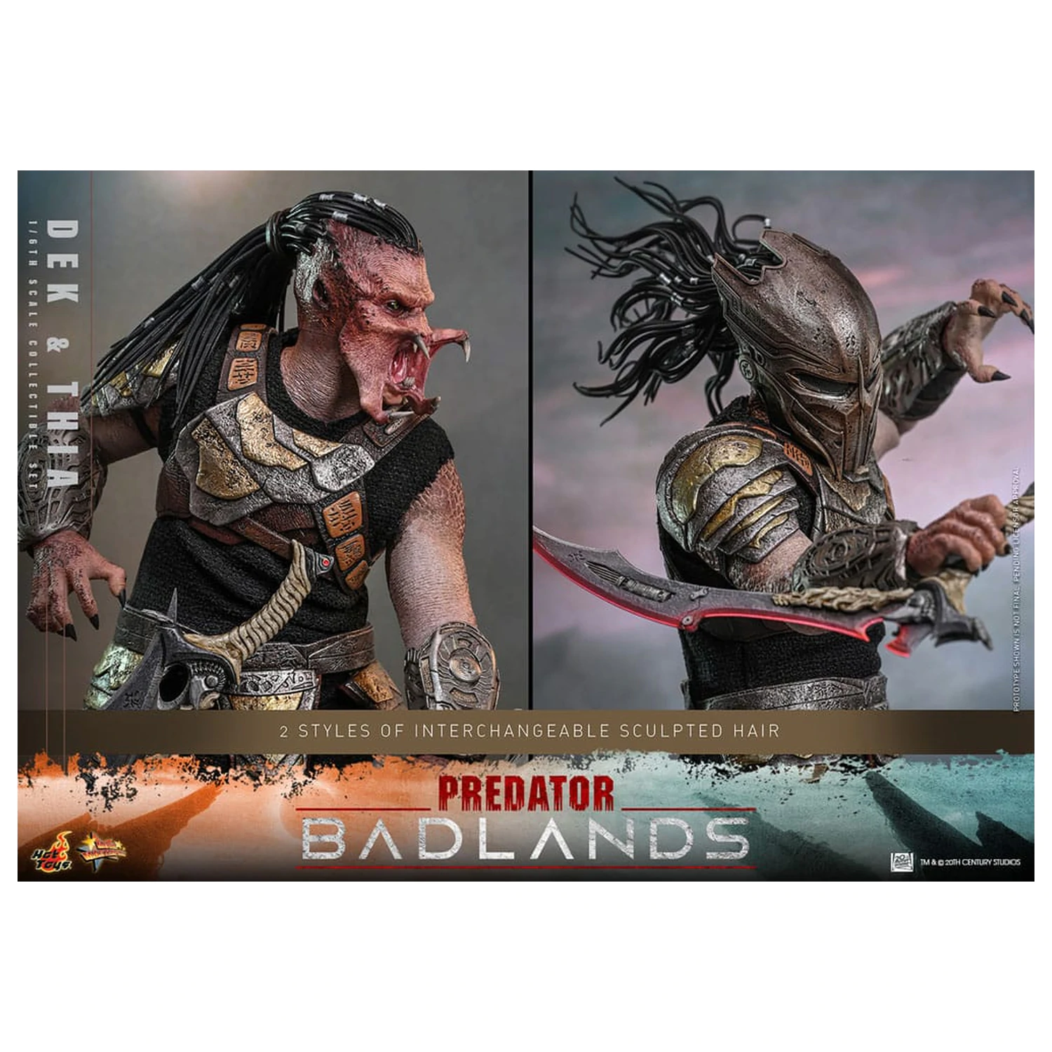 Predator: Badlands Movie Masterpiece 1/6 Dek & Thia akciófigura 30 cm termékfotó