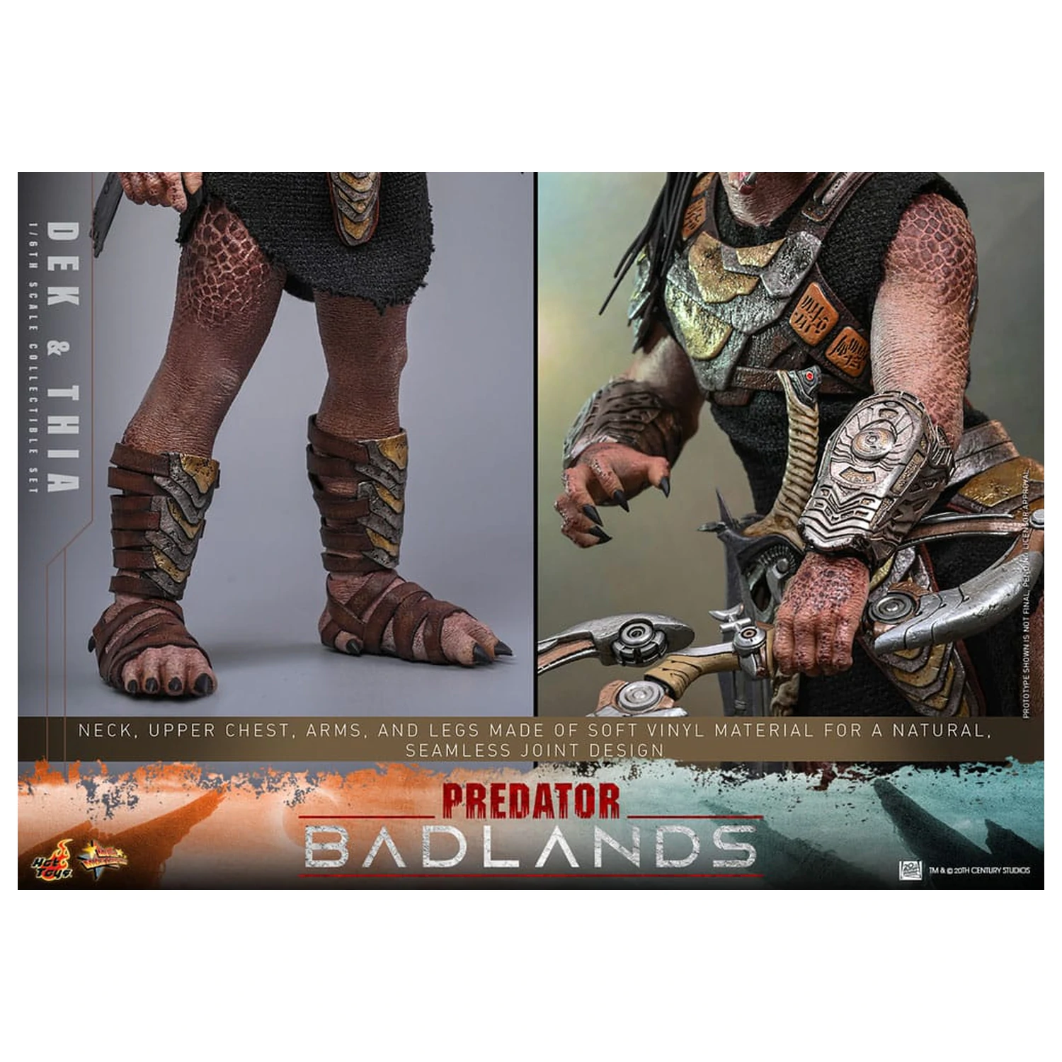 Predator: Badlands Movie Masterpiece 1/6 Dek & Thia akciófigura 30 cm termékfotó