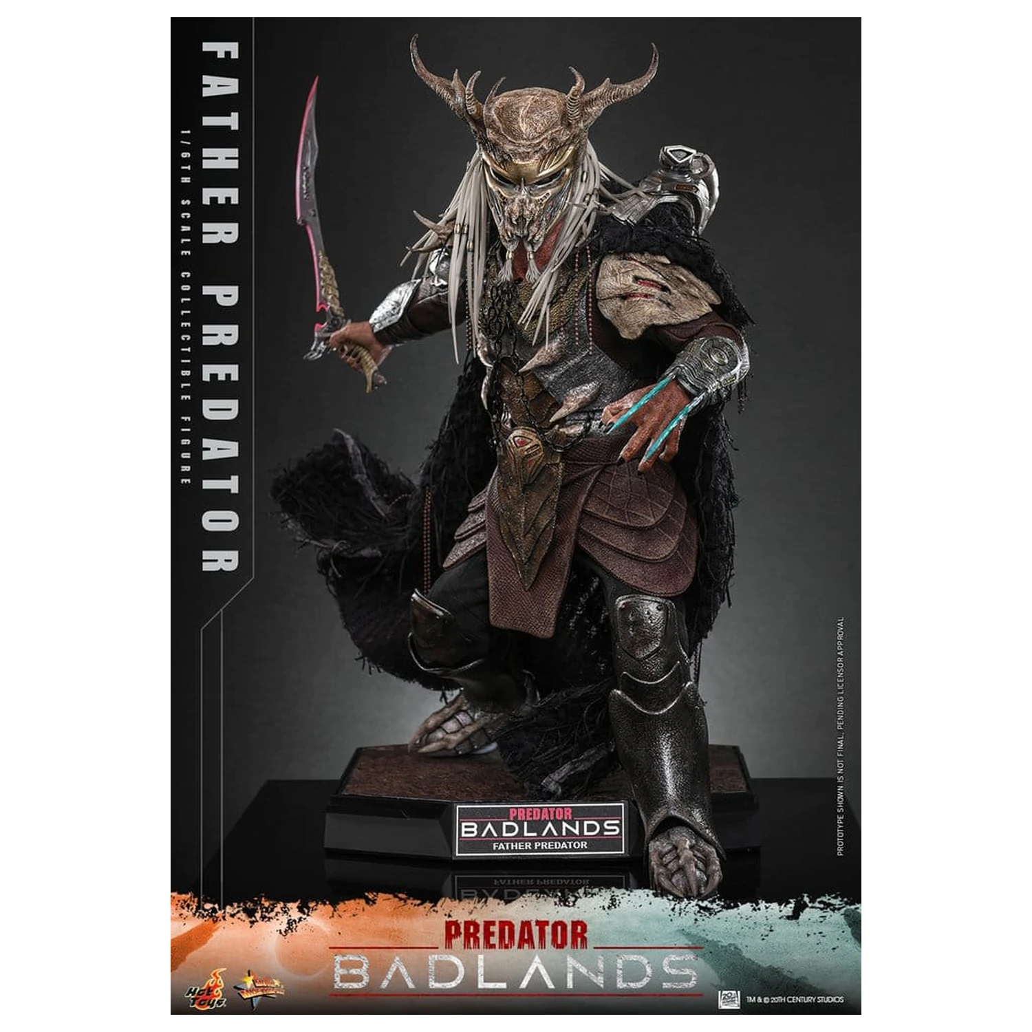 Predator: Badlands Movie Masterpiece 1/6 Njohrr akciófigura 36 cm termékfotó