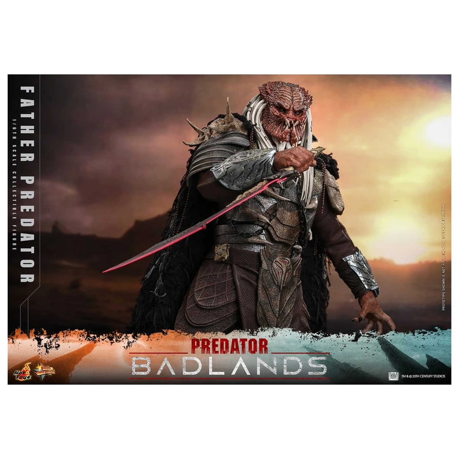 Predator: Badlands Movie Masterpiece 1/6 Njohrr akciófigura 36 cm termékfotó