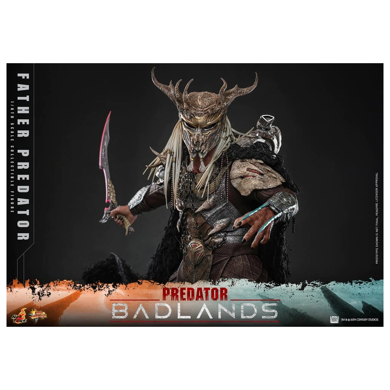 Predator: Badlands Movie Masterpiece 1/6 Njohrr akciófigura 36 cm termékfotó