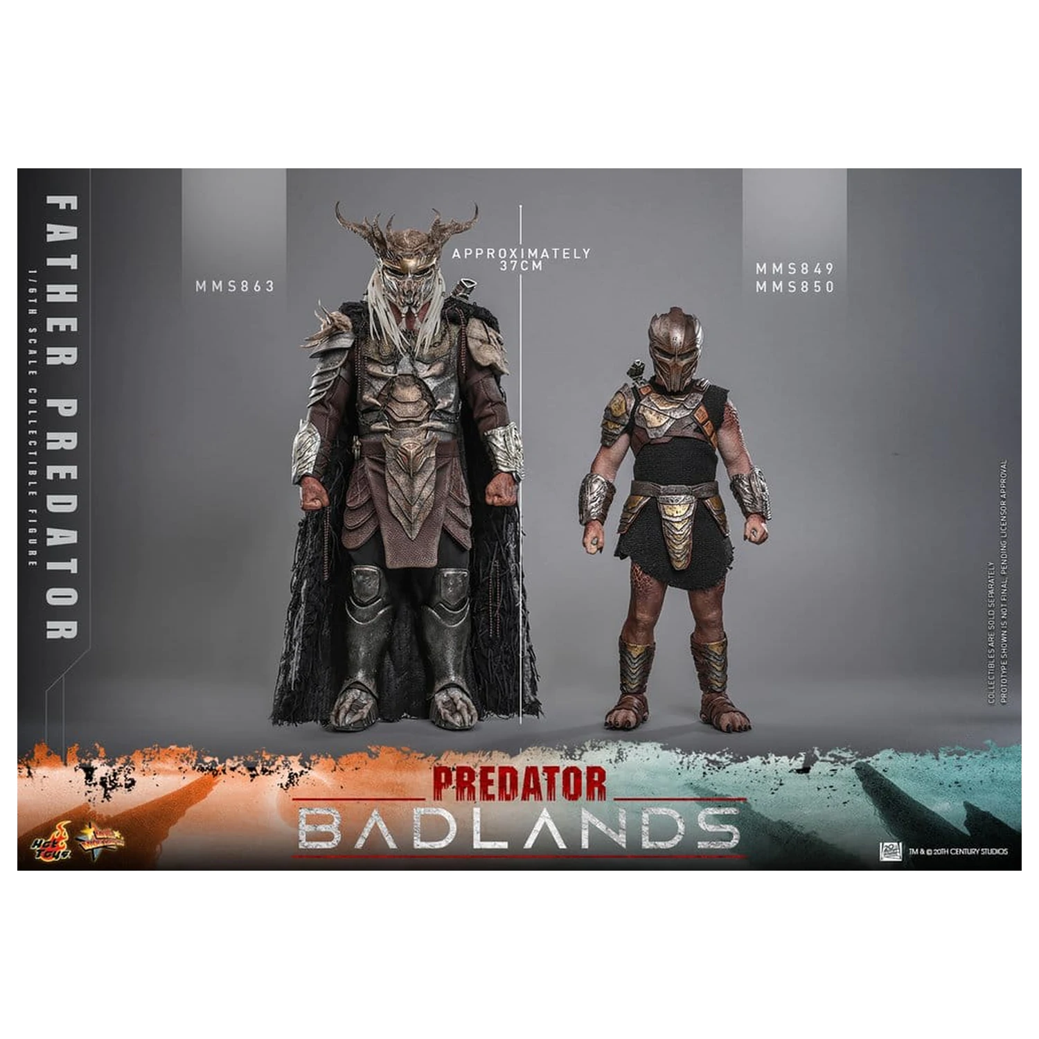 Predator: Badlands Movie Masterpiece 1/6 Njohrr akciófigura 36 cm termékfotó