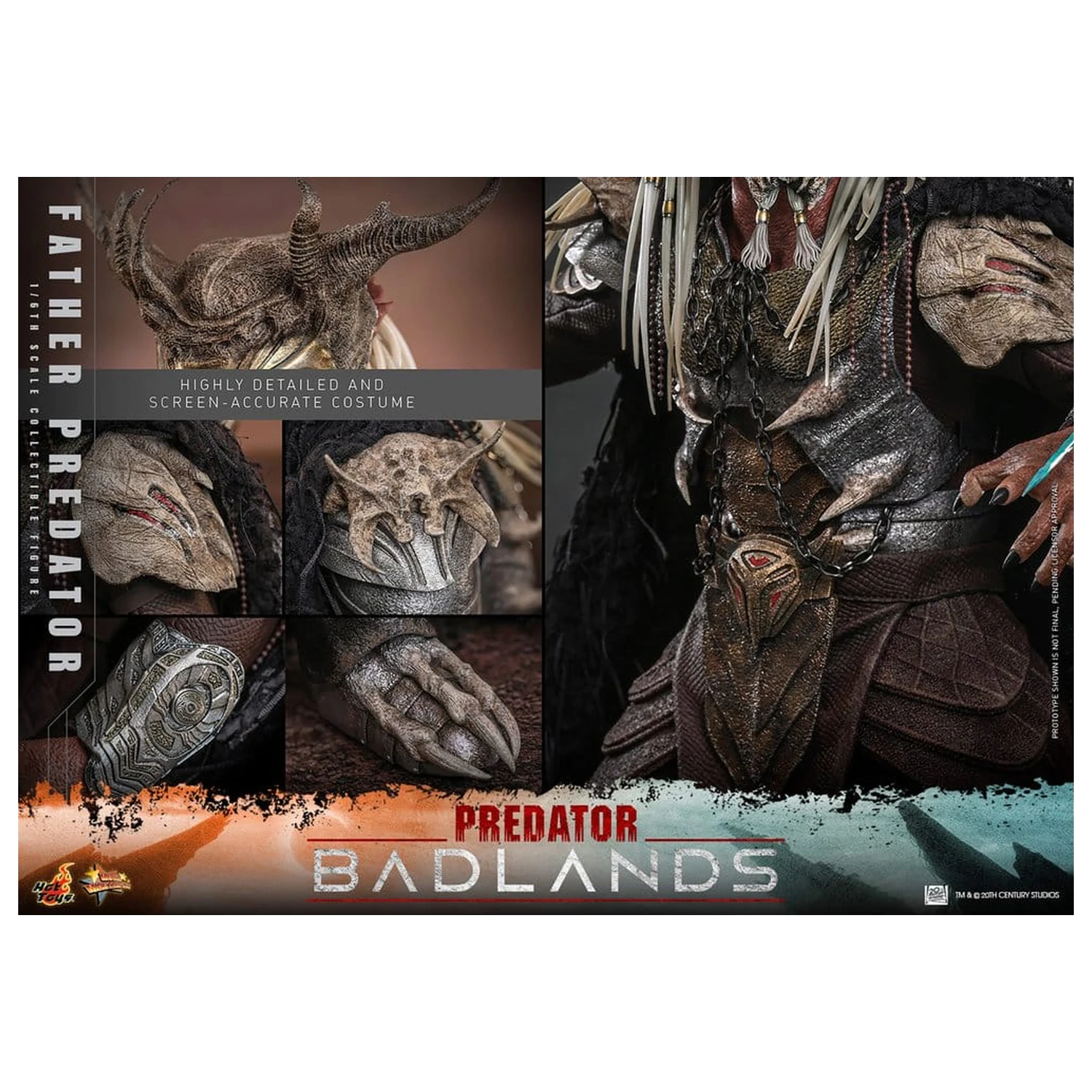 Predator: Badlands Movie Masterpiece 1/6 Njohrr akciófigura 36 cm termékfotó