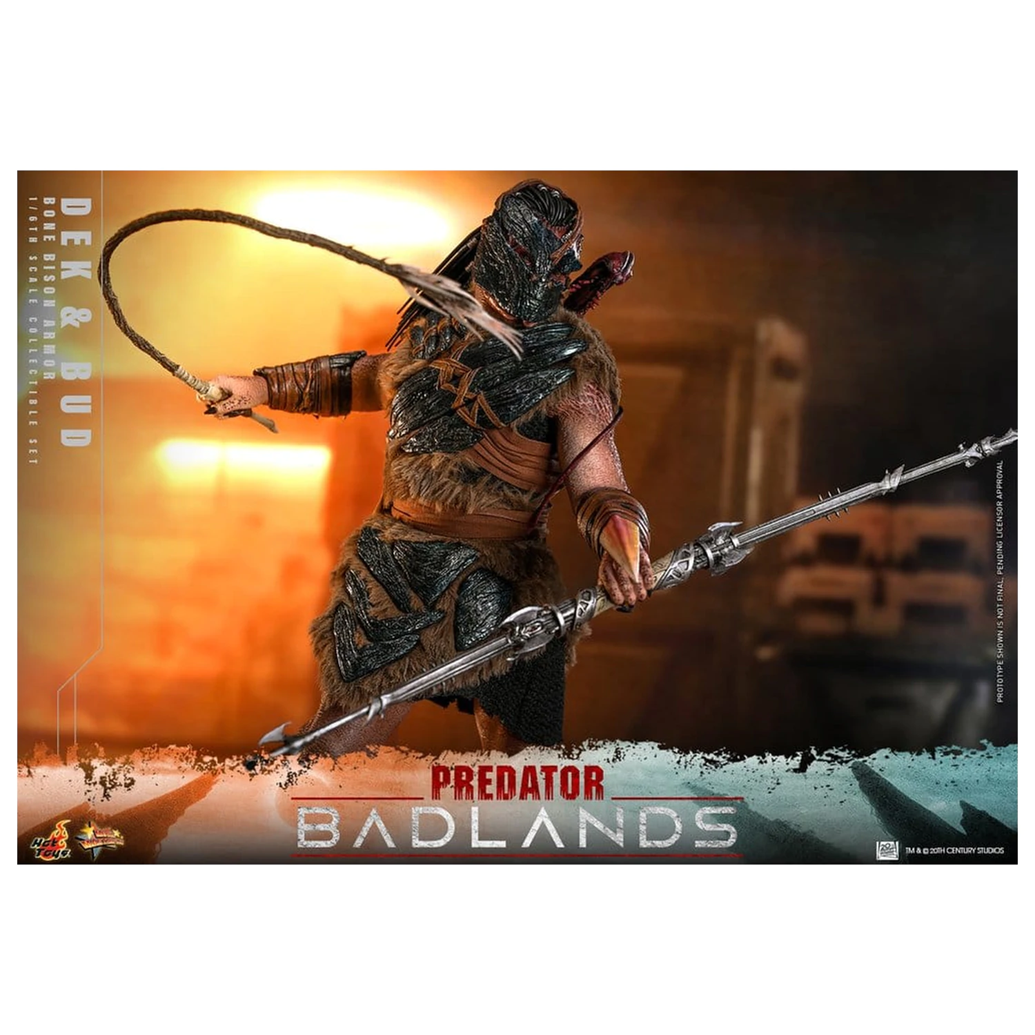 Predator: Badlands Movie Masterpiece Action 1/6 Dek (Bone Bison Armor) and Bud 2 db-os figura csomag 31 cm termékfotó