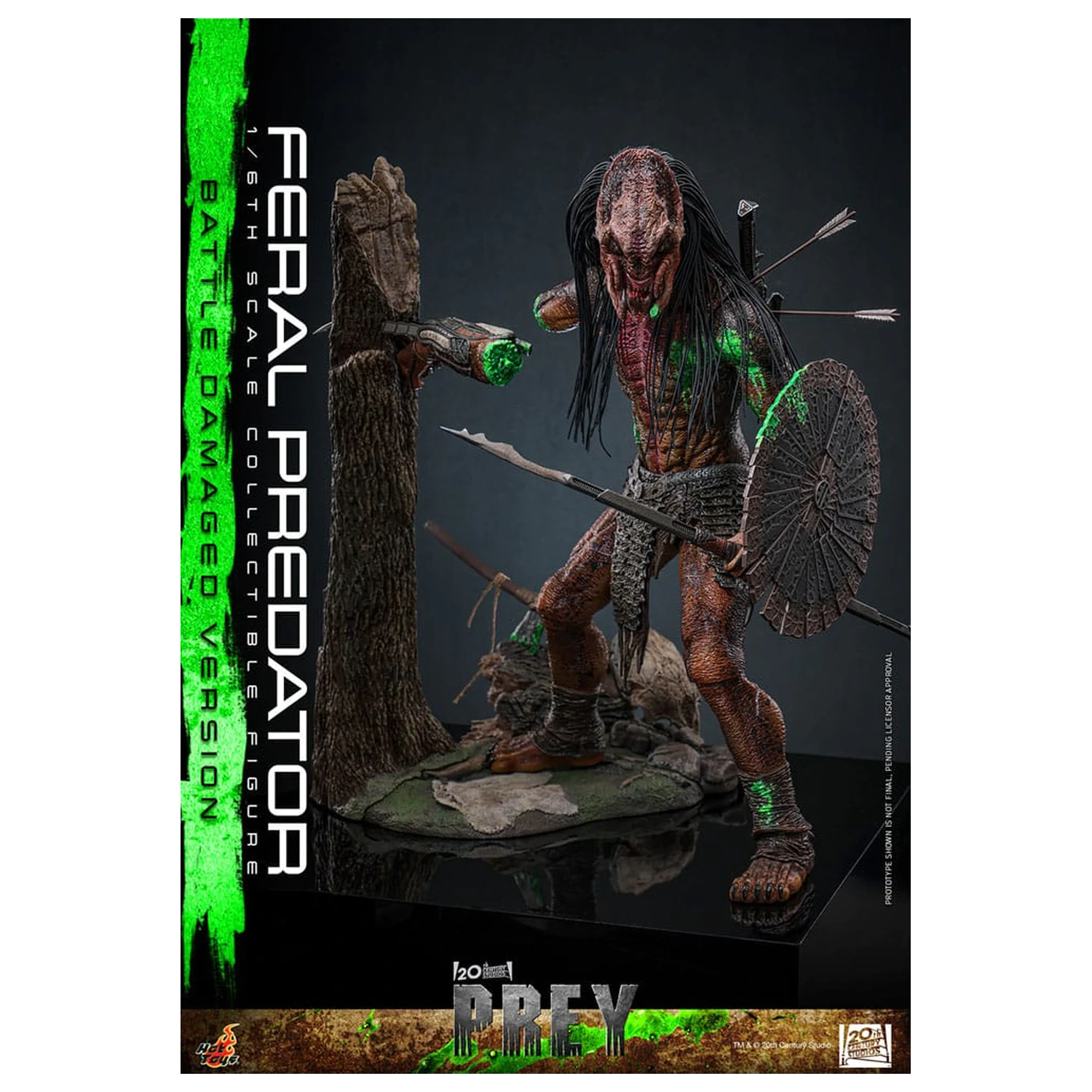 Prey 1/6 Feral Predator (Battle Damaged Version) akciófigura 37 cm termékfotó