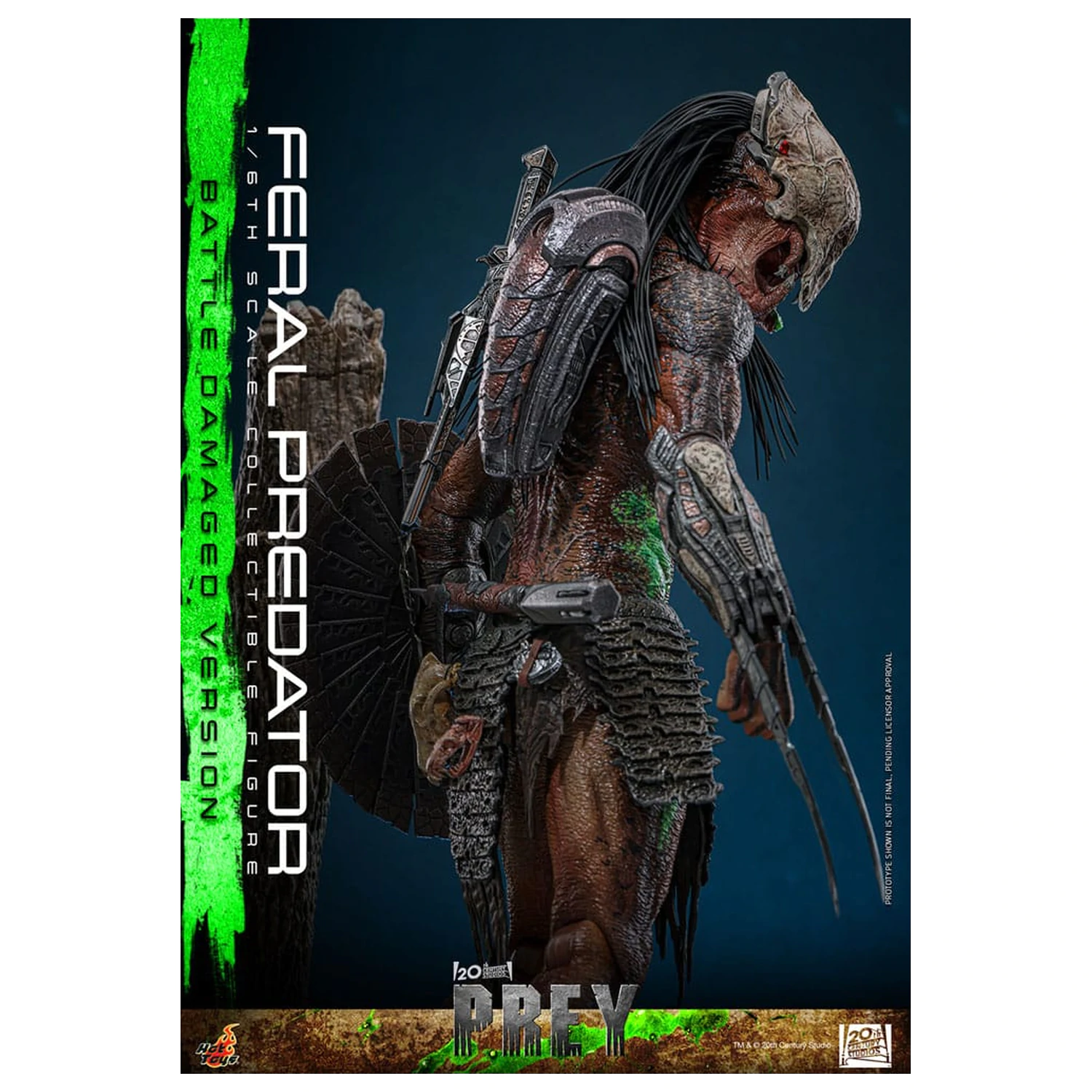 Prey 1/6 Feral Predator (Battle Damaged Version) akciófigura 37 cm termékfotó