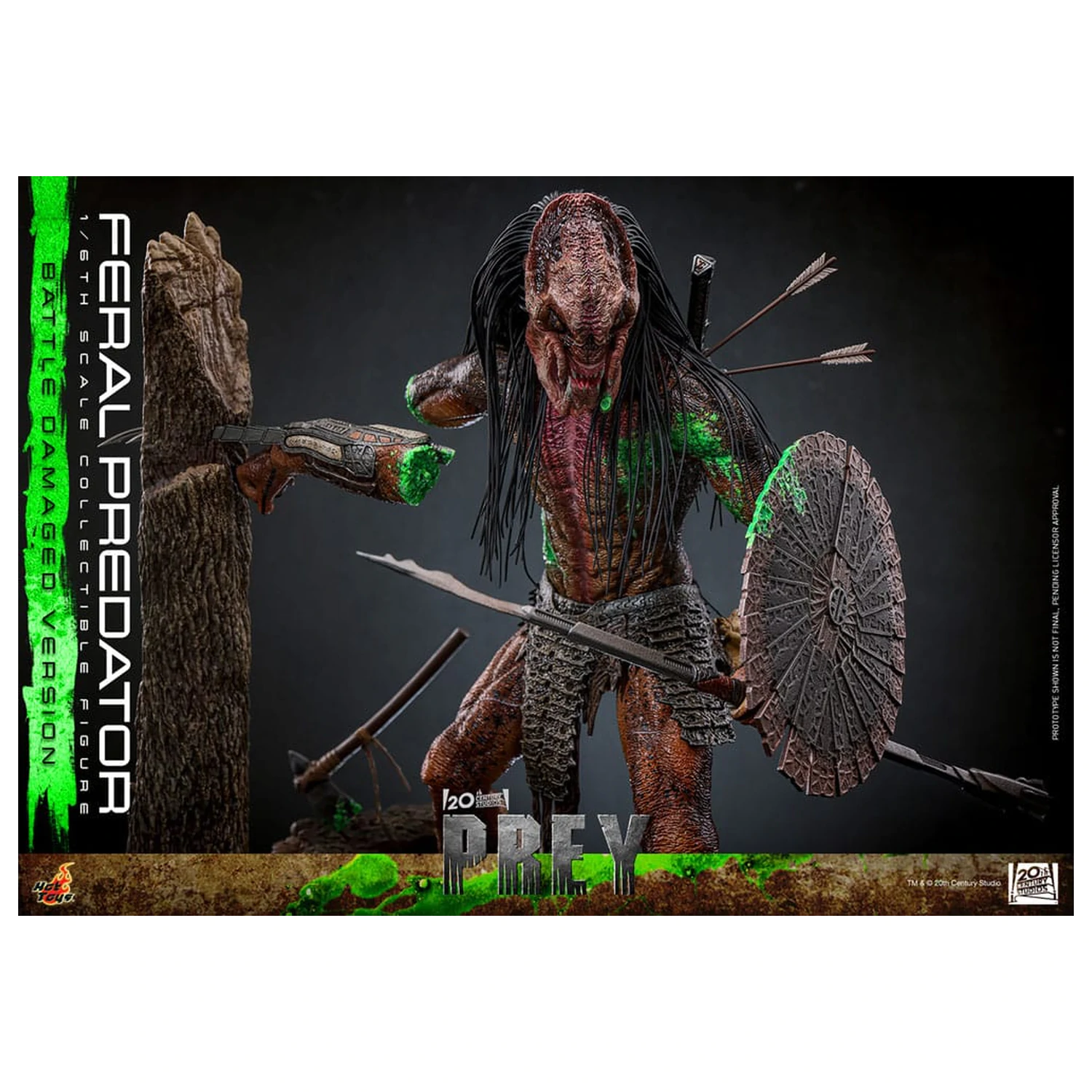 Prey 1/6 Feral Predator (Battle Damaged Version) akciófigura 37 cm termékfotó