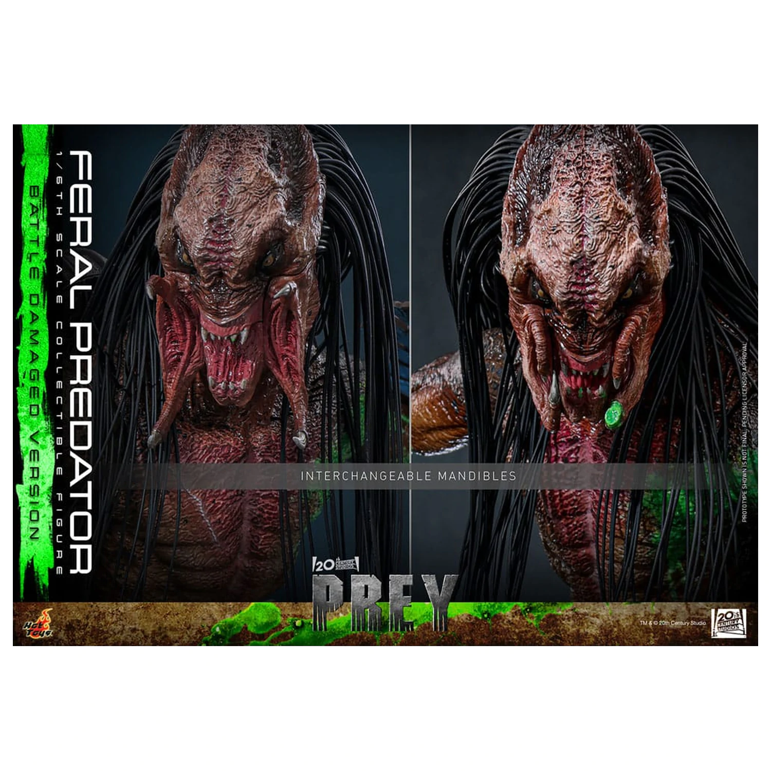 Prey 1/6 Feral Predator (Battle Damaged Version) akciófigura 37 cm termékfotó