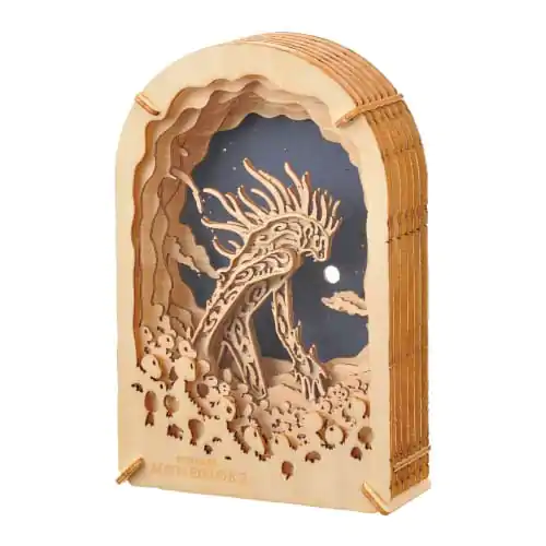 Princess Mononoke Paper Theater Wood Style Night Walker papír modell készlet termékfotó
